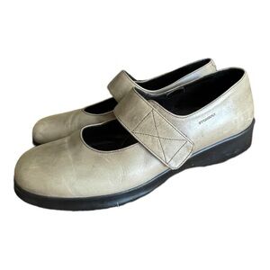 Stonefly Women’s Beige Tan Leather Shoes Mary Jane Comfort Size 40 Strap 9